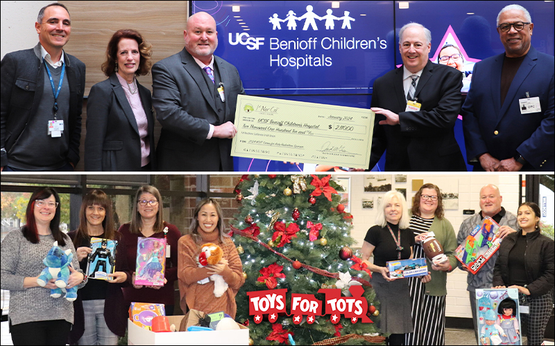 UCSF Benioff Children's Hospital Radiothon and Toys for Tots Drive