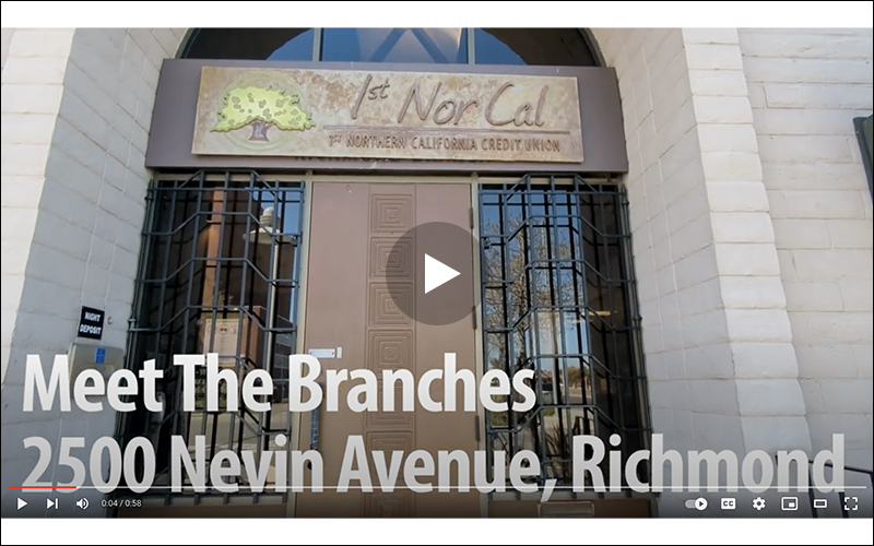 1st Nor Cal Credit Union Meet The Branches YouTube Video.