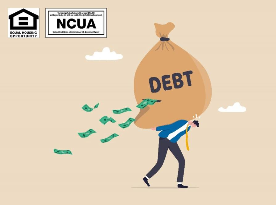 man carrying debt