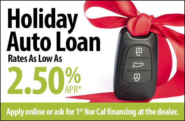 Holiday Auto Loan Rates As Low As 2.50% APR