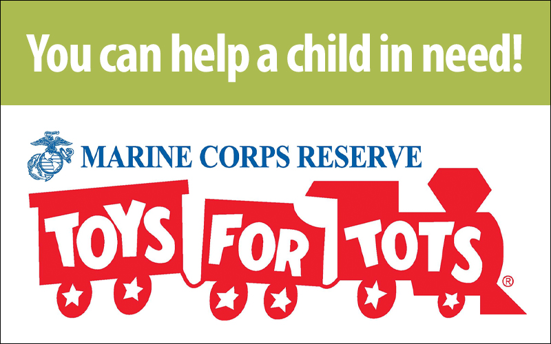 You can help a child in need! Marine Corps Reserve Toys for Tots