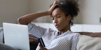 Woman on computer
