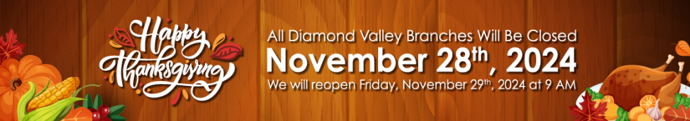 We will be closed for Thanksgiving on Thursday November 28th, 2024.