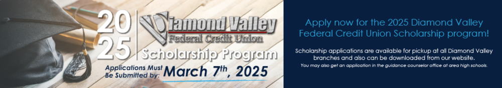 We are now accepting applications for the 2025 Diamond Valley Scholarship until March 7, 2025!