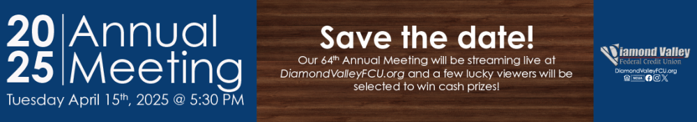 Save the Date, our 64th Annual Meeting will be taking place Tuesday April 15th, 2025. 