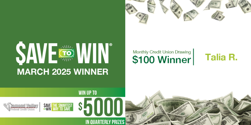 Congratulations to our March 2025 Save to Win Winner!