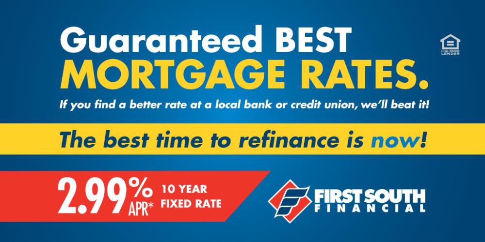 2.99% APR for a 10 year fixed first mortgage 