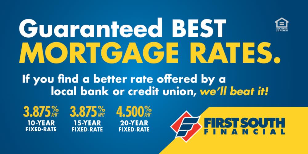 3.875% APR on a 10 or 15 year fixed and 4.50 on a 20 year fixed