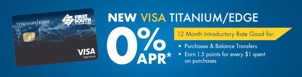 check out our new Visa Titanium Edge credit card