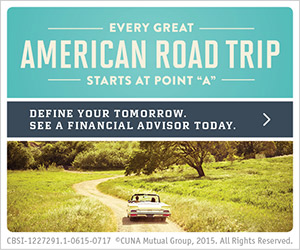 Every Great American Road Trip starts with Point A. Define your Tomorrow, see a financial advisor today.