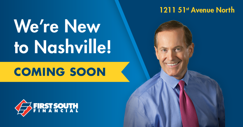 First South will be opening it's 17th banking center at 1211 North 51st street in Nashville, Tennessee.