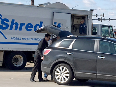 Shred event at our Waukee branch.