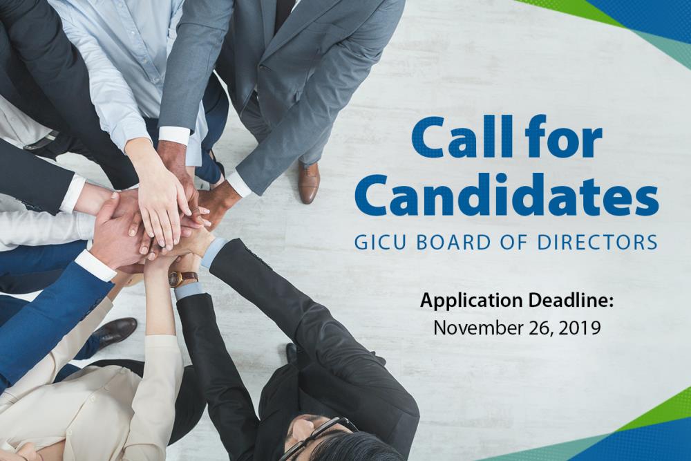 Call for Candidates: GICU Board of Directors | Application Deadline: 11.26.19