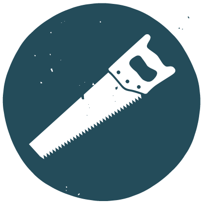 A saw icon