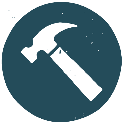 A hammer icon