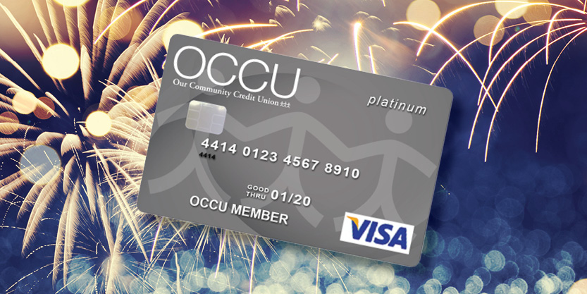 Ring in the New Year with the OCCU Visa Platinum Rewards card