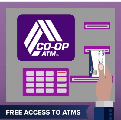 free access to co-op atms