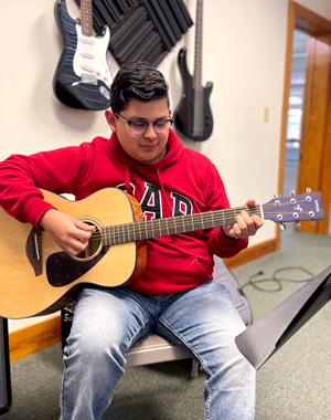 Music Student in Lessons